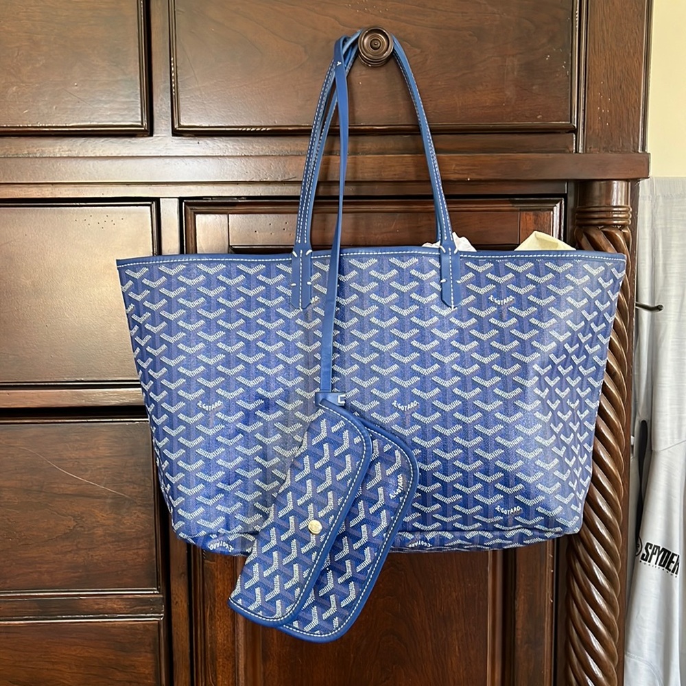 Goyard St Louis Medium tote bag in blue